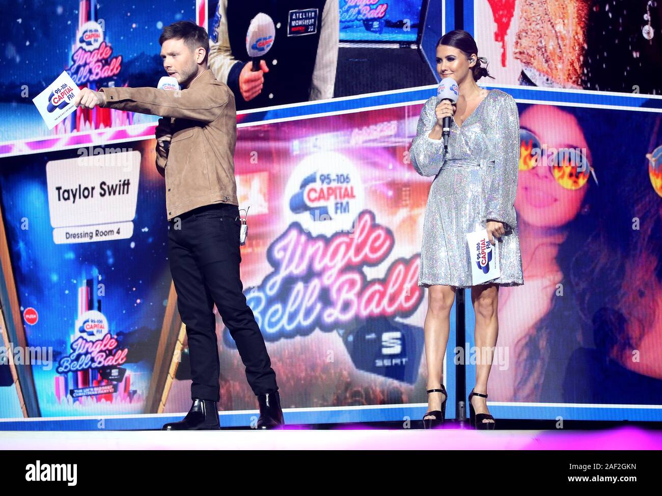 Will Manning and Aimee Vivian on stage during day two of Capital's