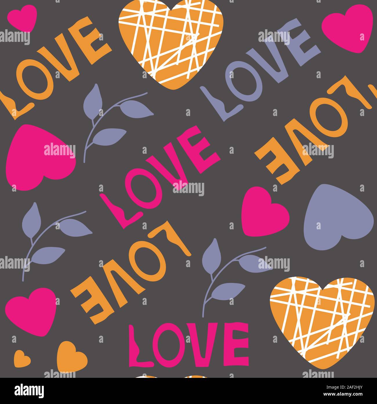 Abstract romantic vector seamless pattern in vector. It is located in ...