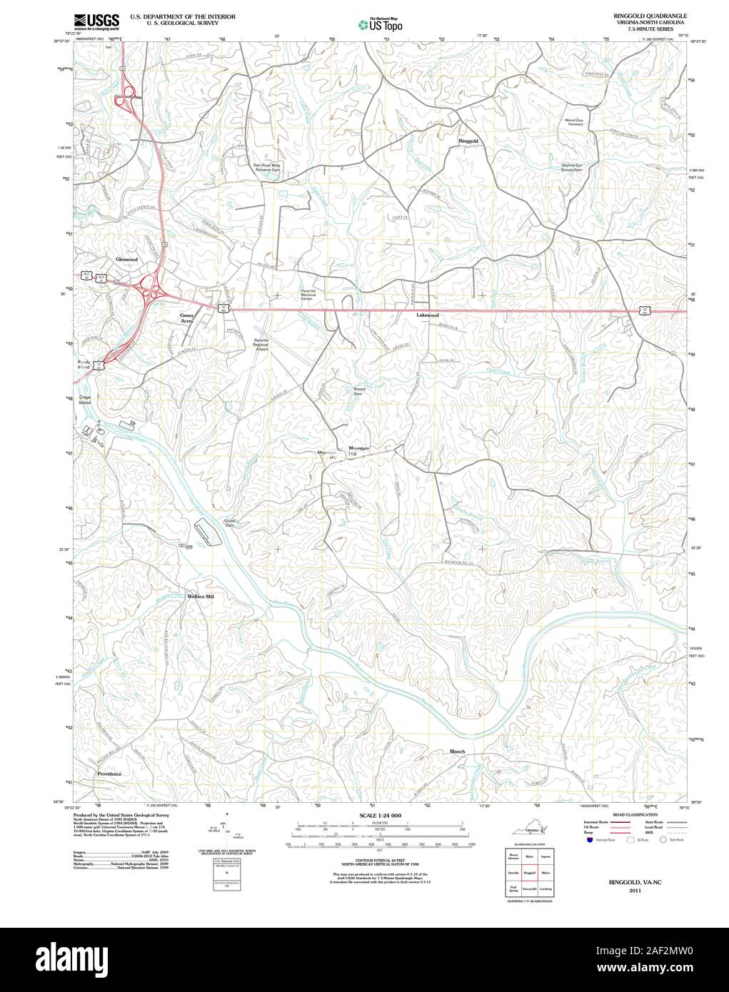 Map of ringgold Cut Out Stock Images & Pictures Alamy