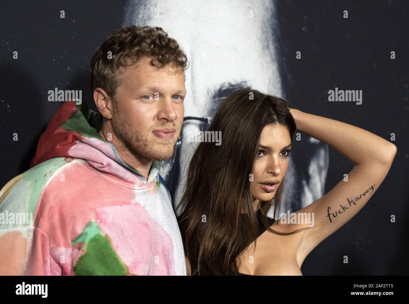 Hollywood, Ca. 11th Dec, 2019. Emily Ratajkowski, Sebastian Bear