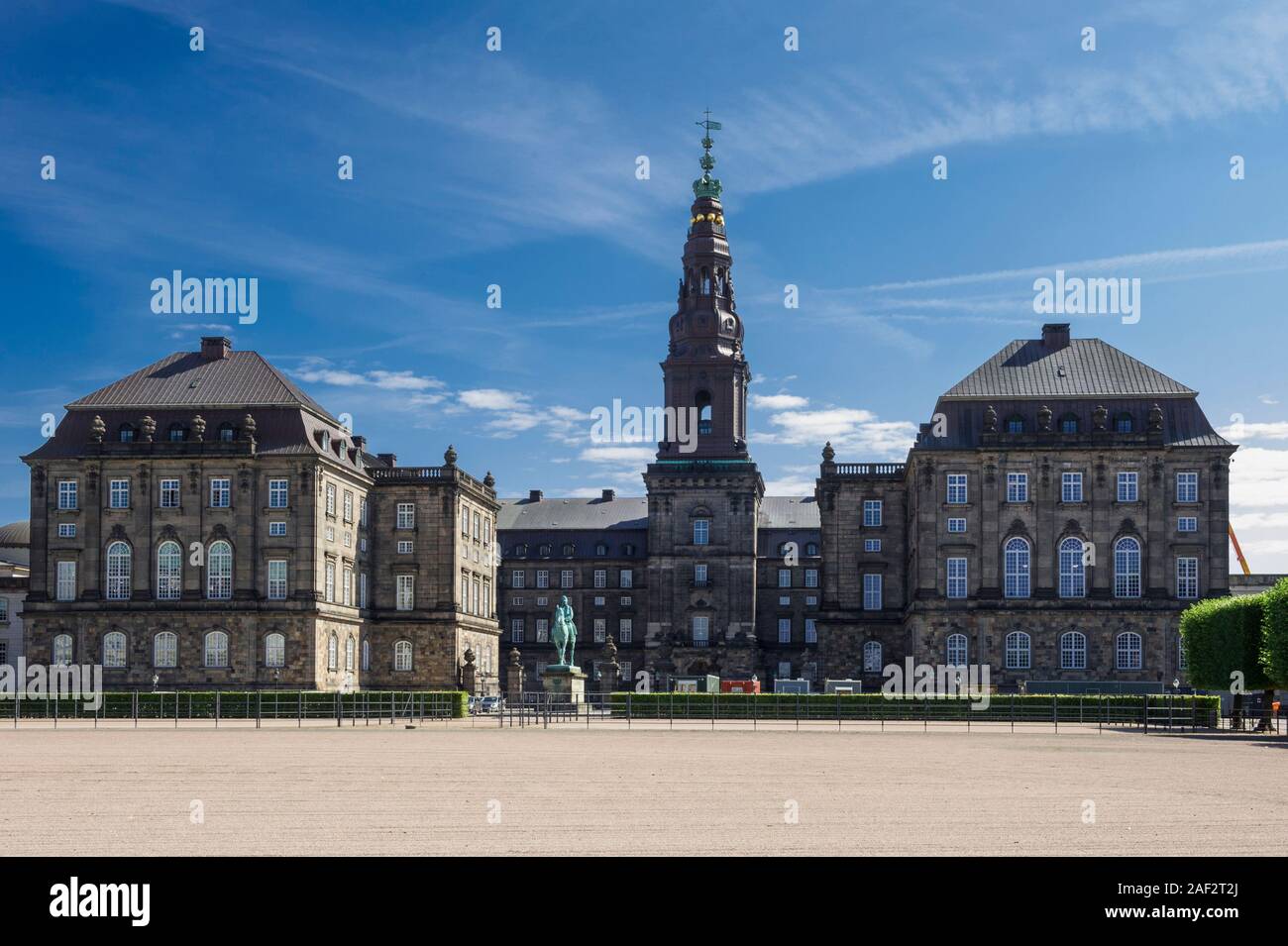 The Christiansborg Palace in Copenhagen, Denmark Stock Photo