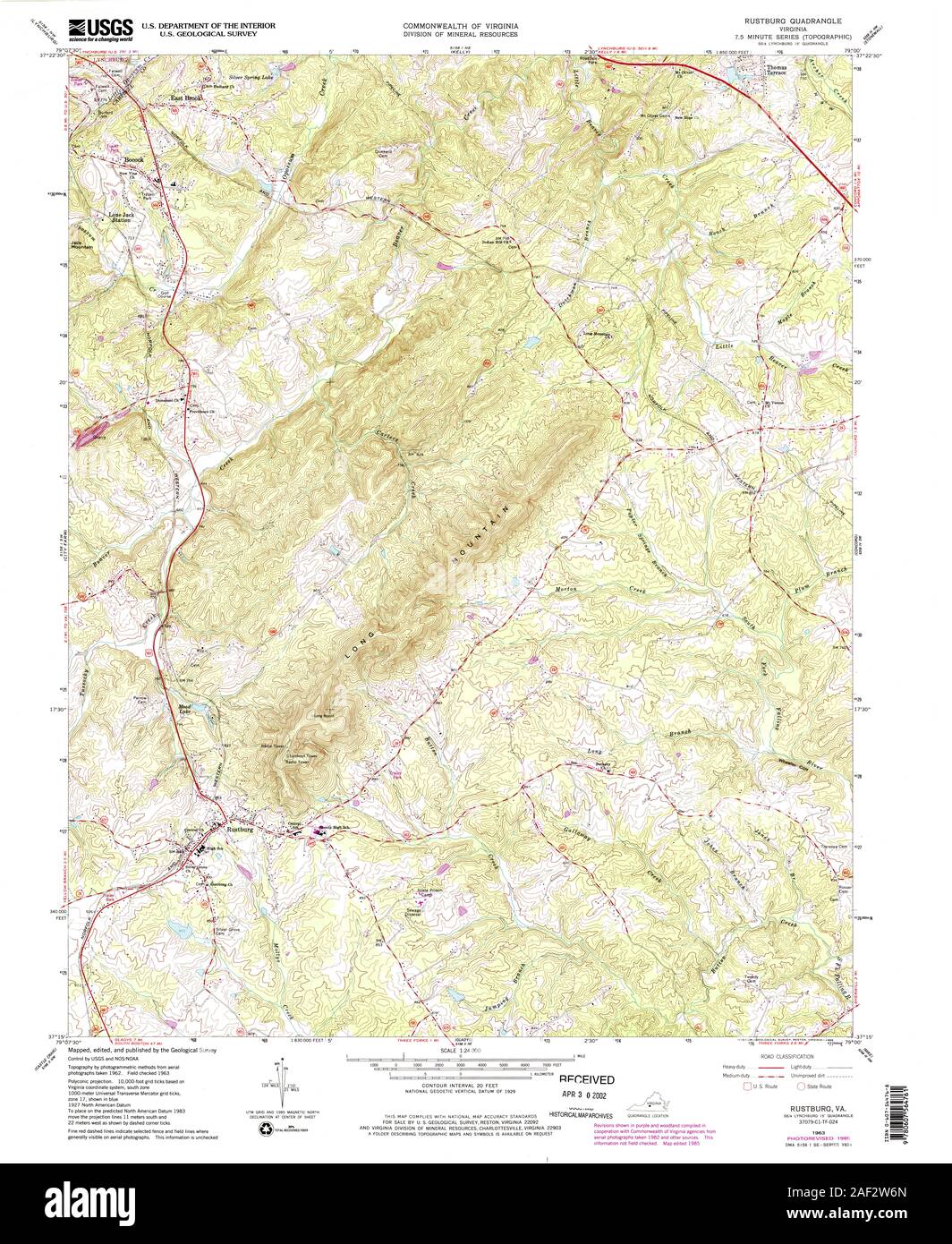 Rustburg map hires stock photography and images Alamy