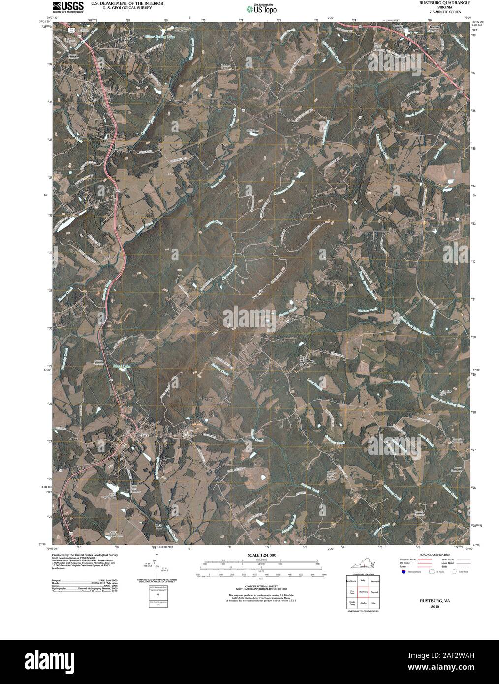 Map of rustburg hi-res stock photography and images - Alamy