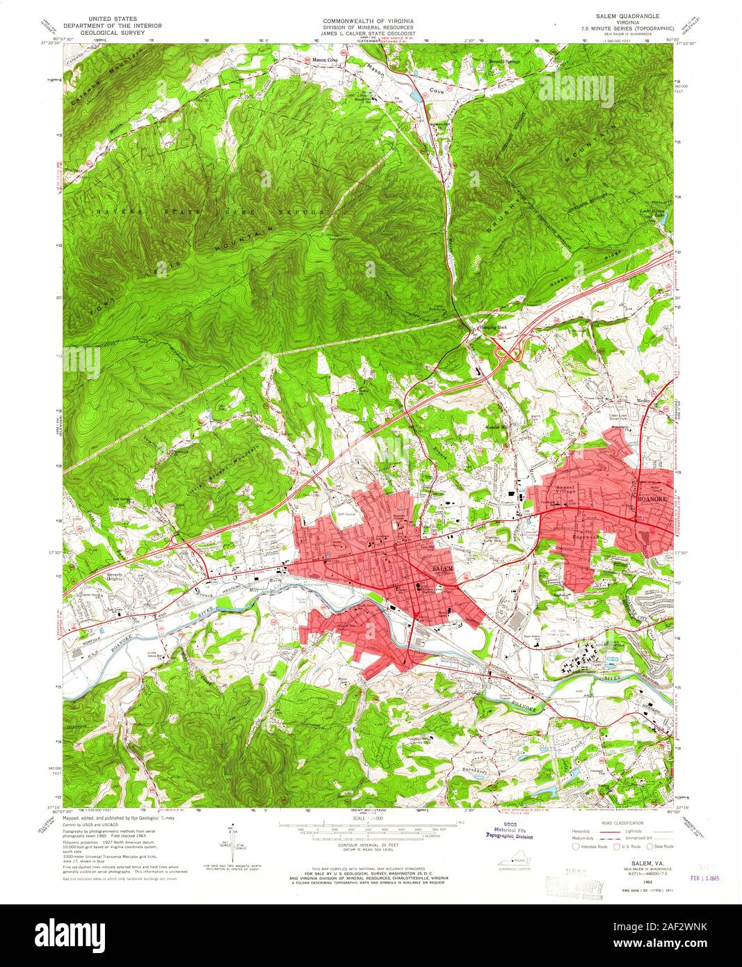 VA Salem 186606 1963 24000 Stock Photo Alamy