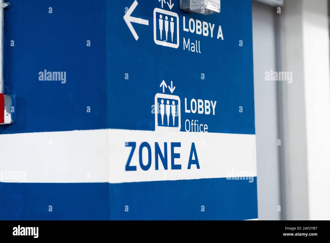 Empty parking lot aria zone Stock Photo Alamy