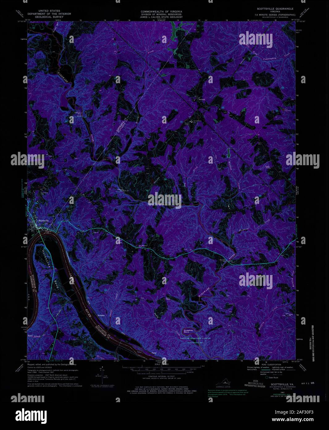 Map of scottsville hires stock photography and images Alamy