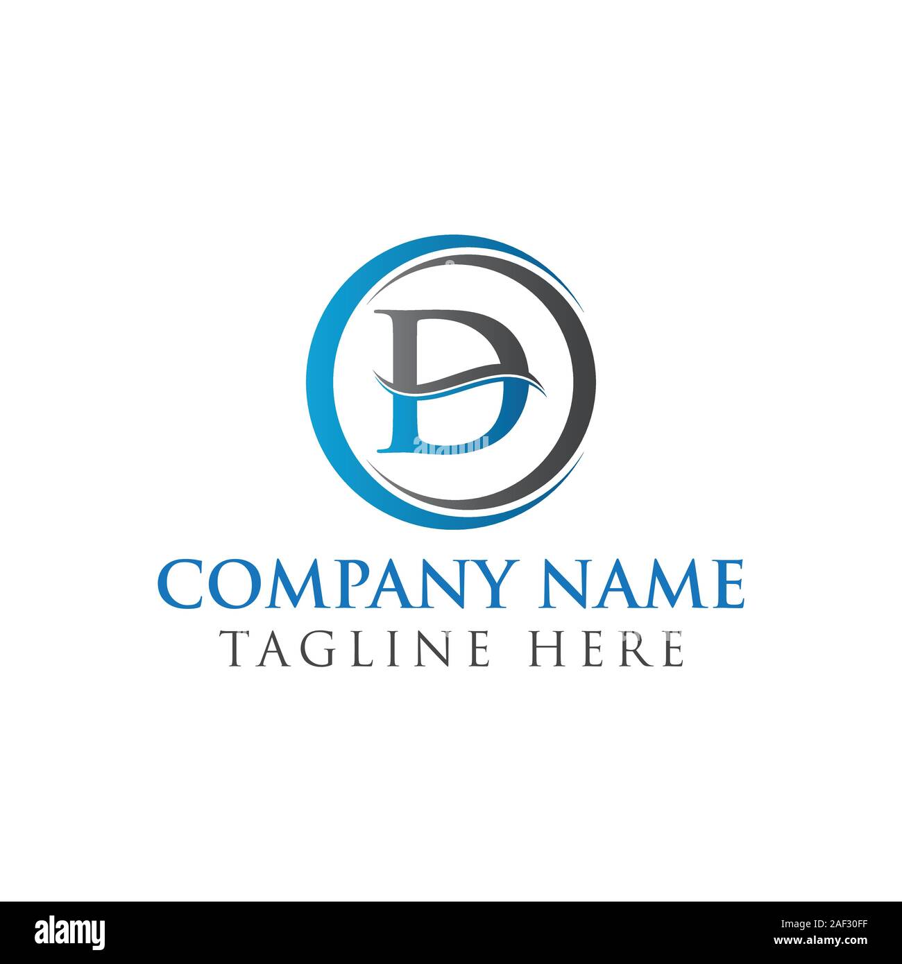 Initial Letter D Logo With Creative Modern Business Typography Vector ...