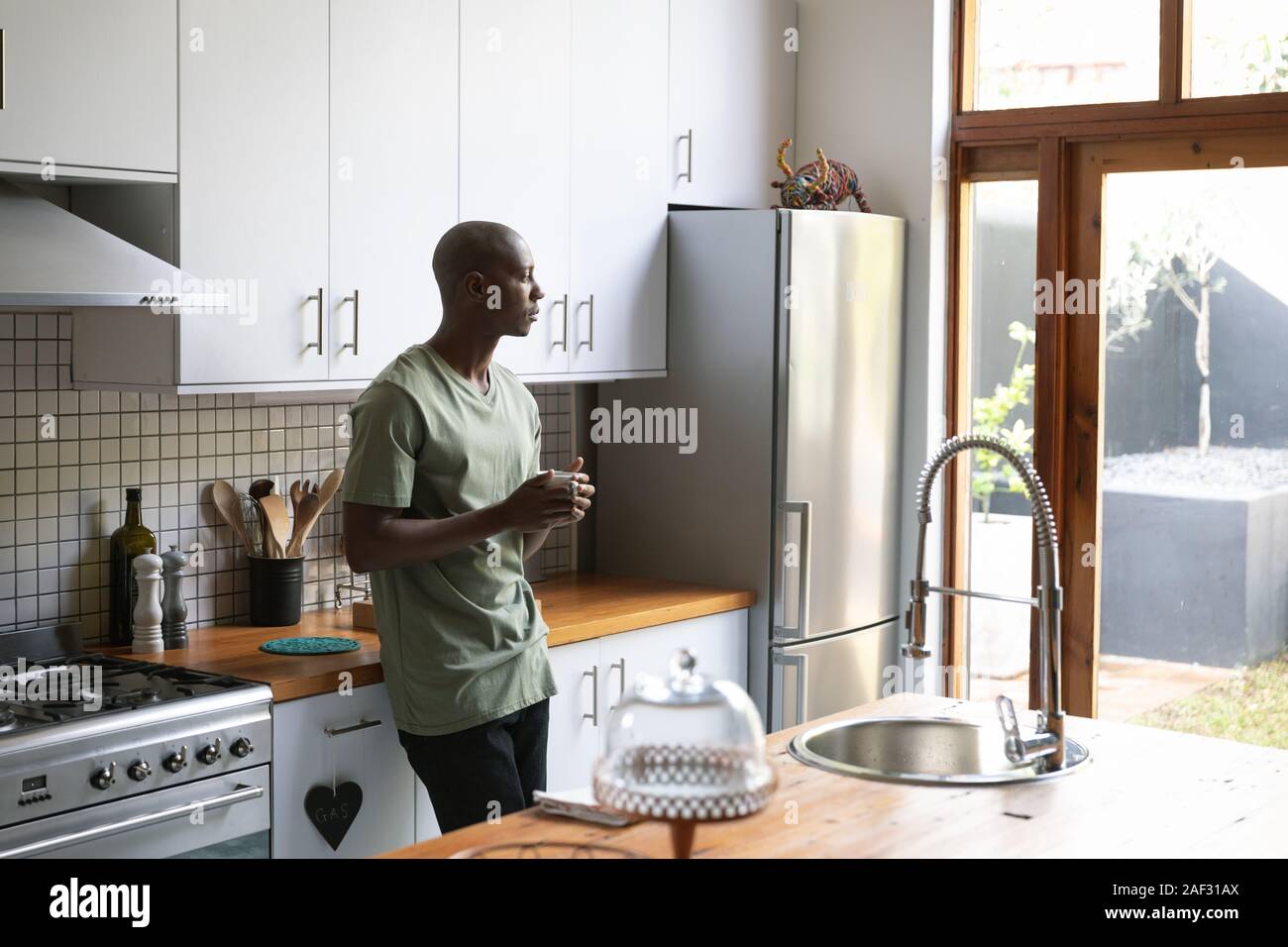 Family spending time in their home Stock Photo