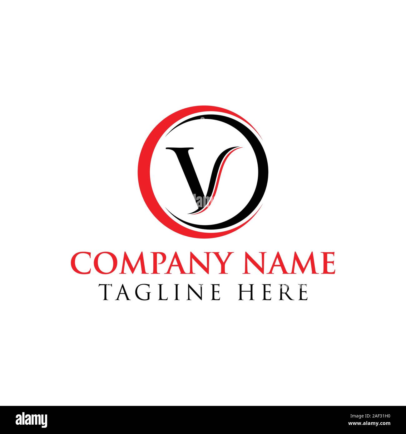 Initial Letter V Logo With Creative Modern Business Typography Vector ...