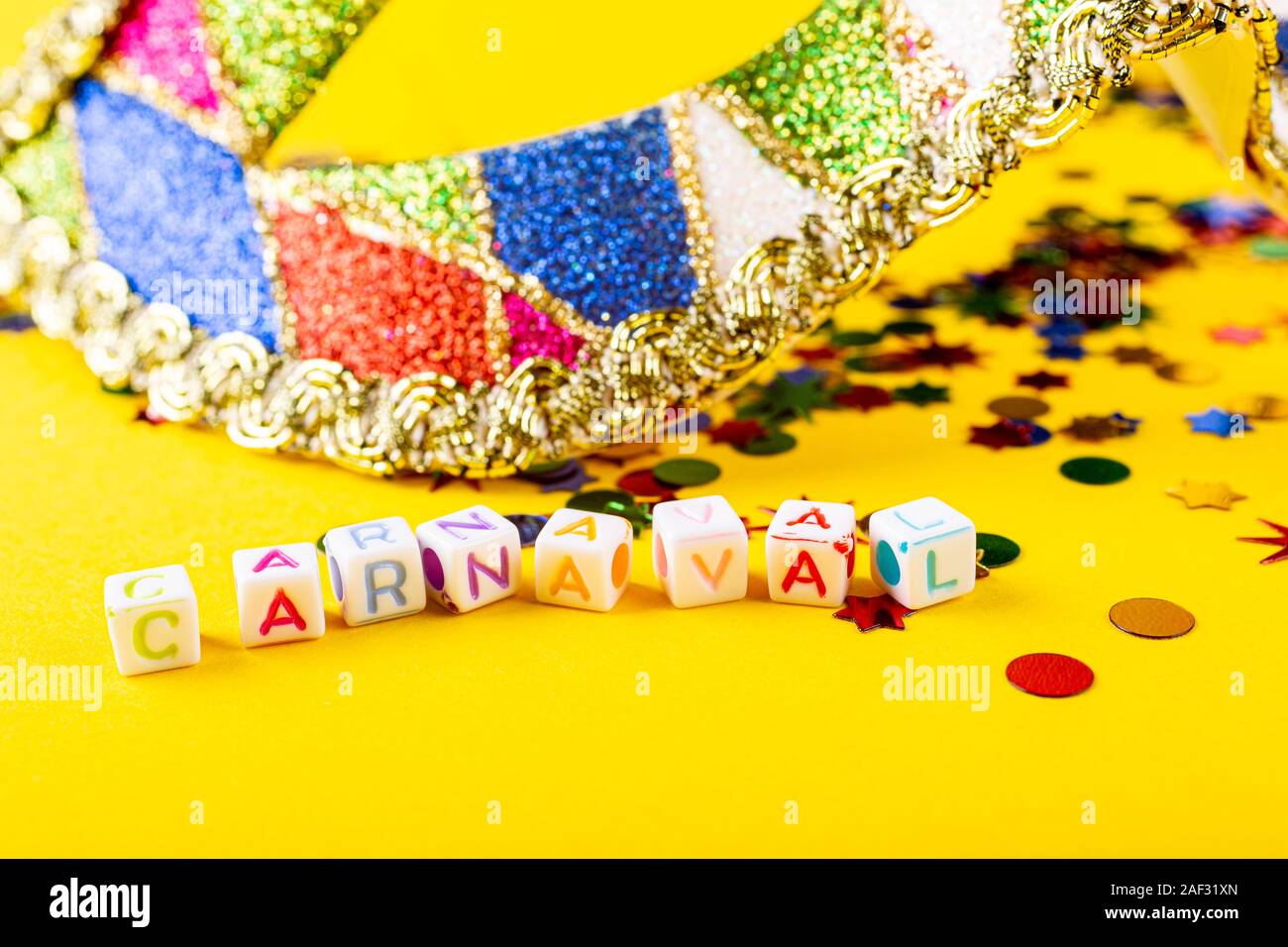 Festive background with colorful gift presents Stock Photo