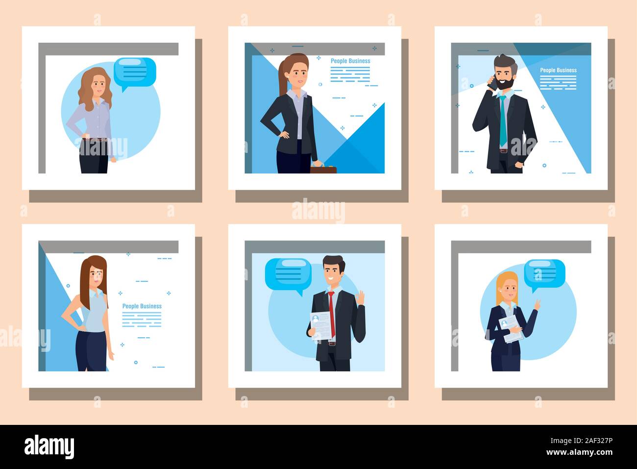 bundle of group business people Stock Vector Image & Art - Alamy