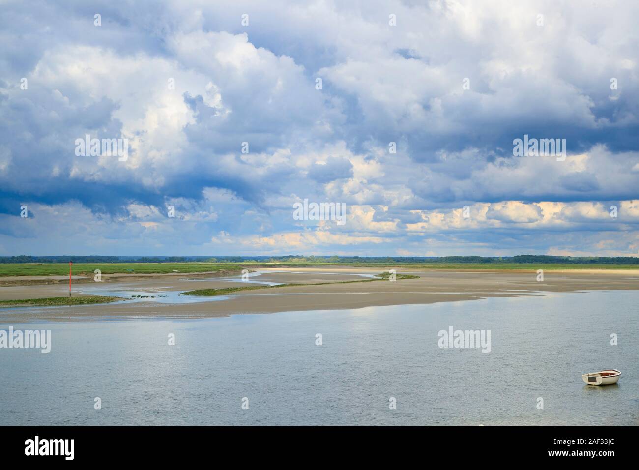 The Bay Of Somme In Saint Valery Sur Somme Northern France Stock