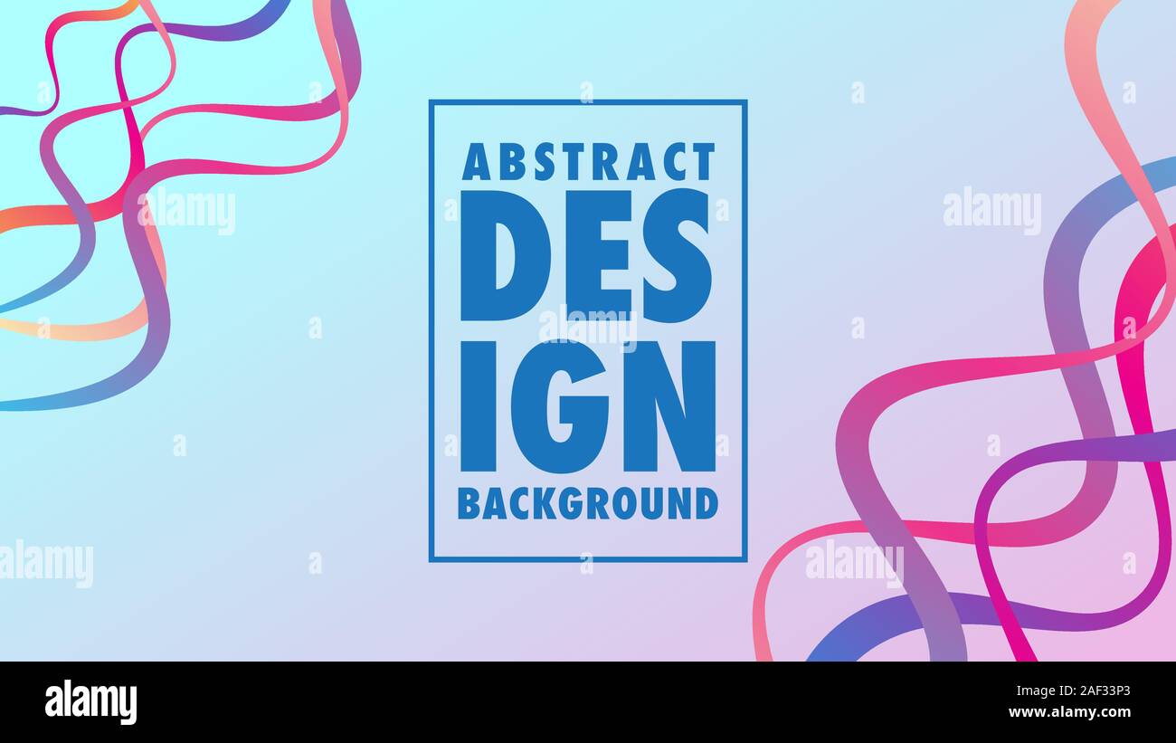 Colorful Abstract Wave Tape Background Design Template, Wavy Ribbon ...