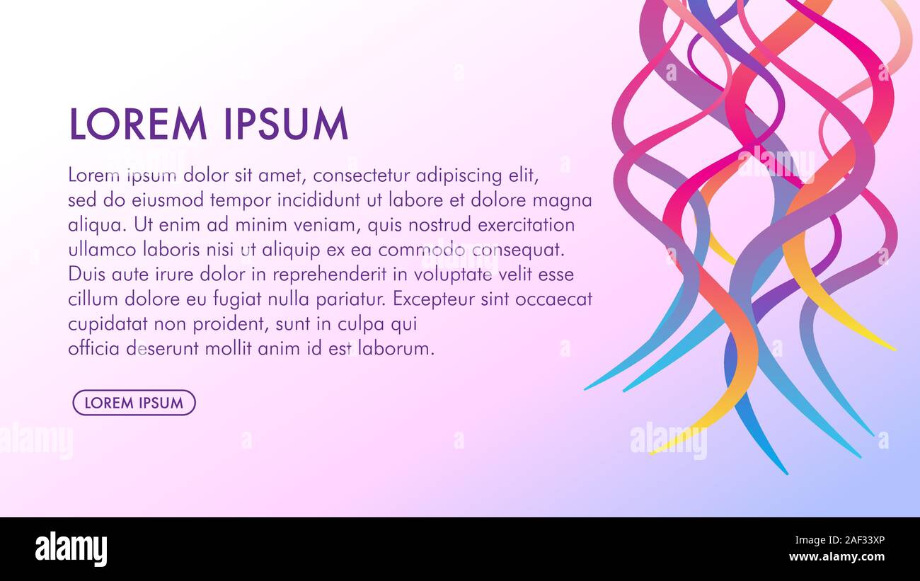 Colorful Abstract Wave Tape Background Design Template, Wavy Ribbon ...