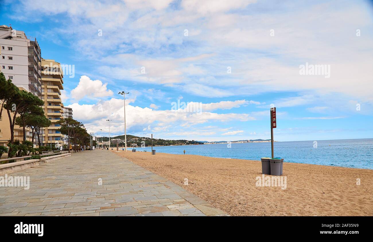 the Beach of Platja d Aro,Costa Brava,Spain Stock Photo - Alamy