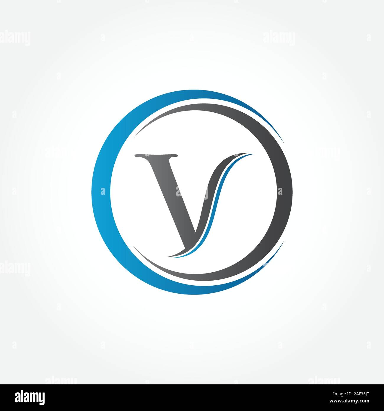 Initial Letter V Logo With Creative Modern Business Typography ...
