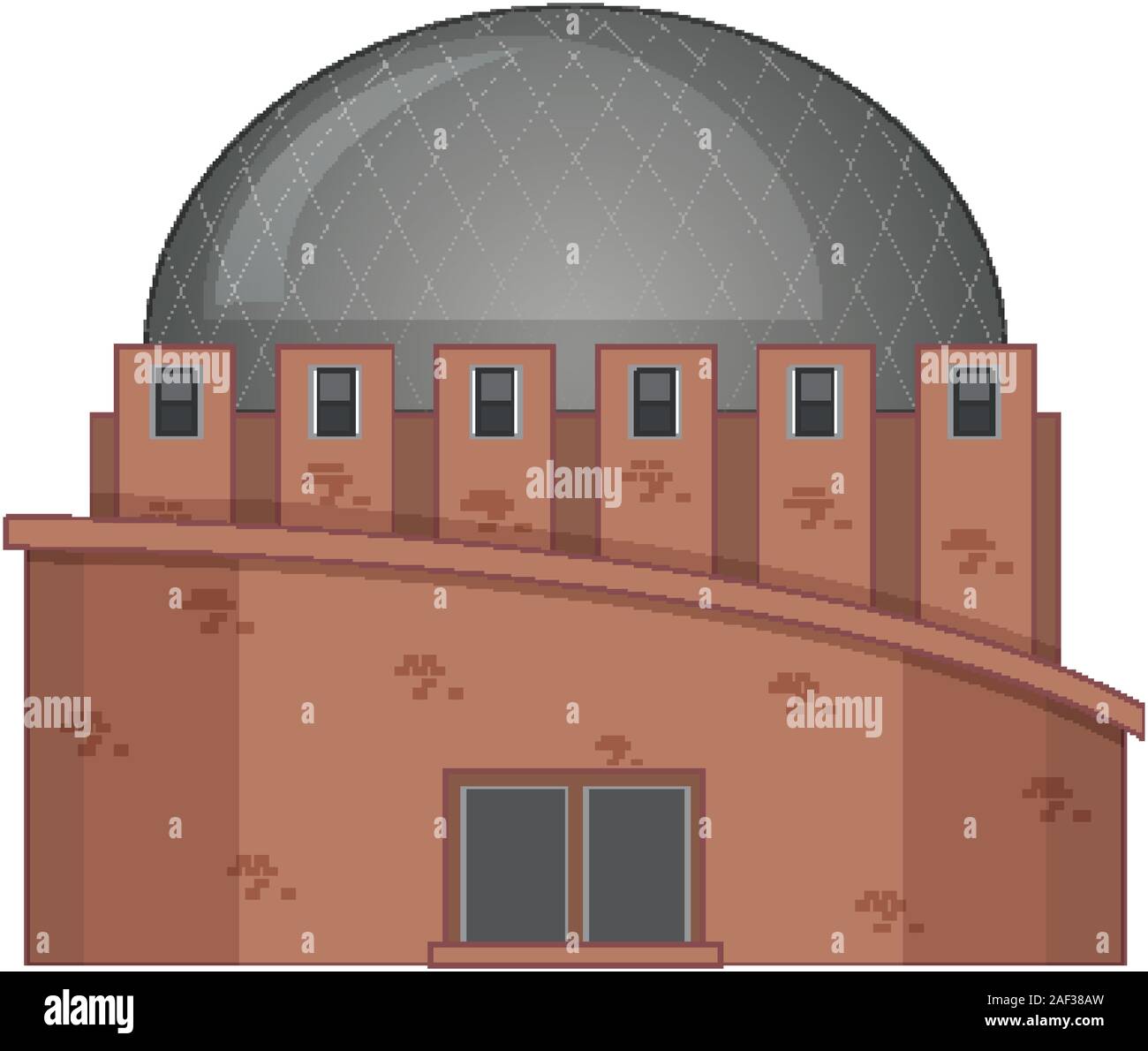 Isolated picture of modern building illustration Stock Vector Image ...