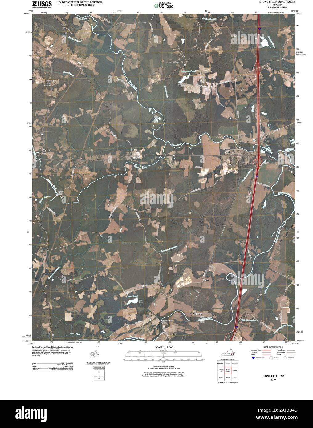 Map of stony creek hires stock photography and images Alamy