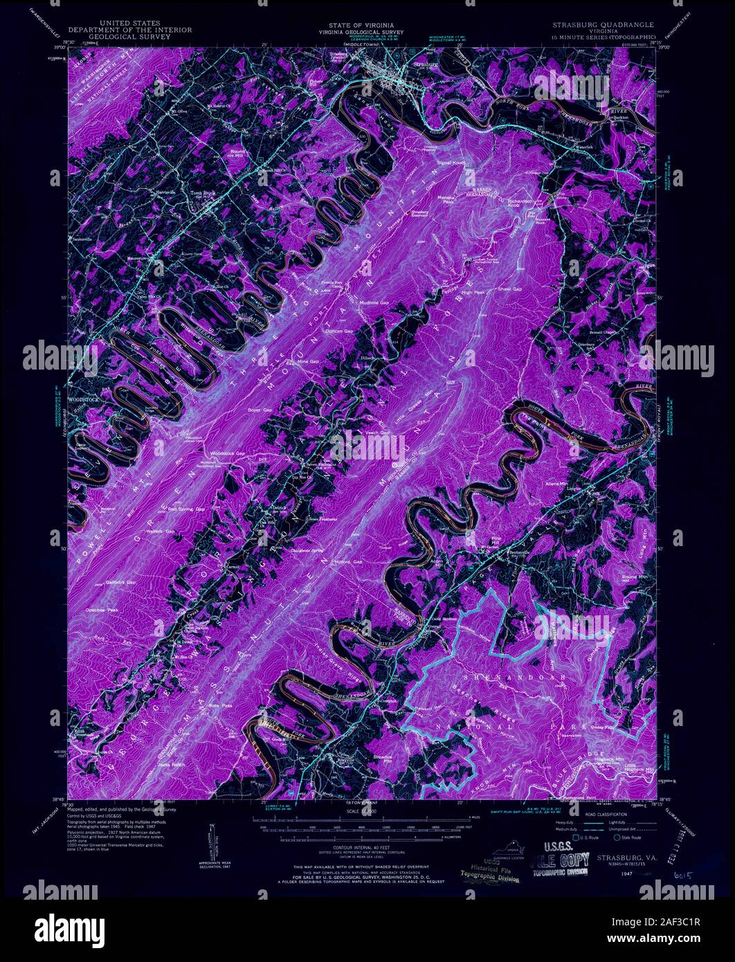 VA Strasburg 188608 1947 62500 Inverted Stock Photo Alamy