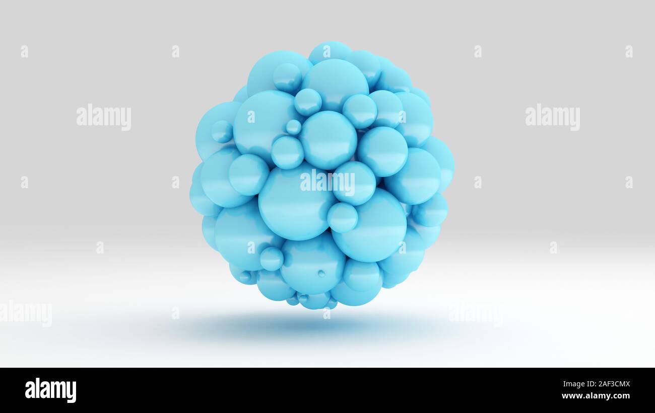 Background with balls. 3d rendering, 3d illustration Stock Photo - Alamy