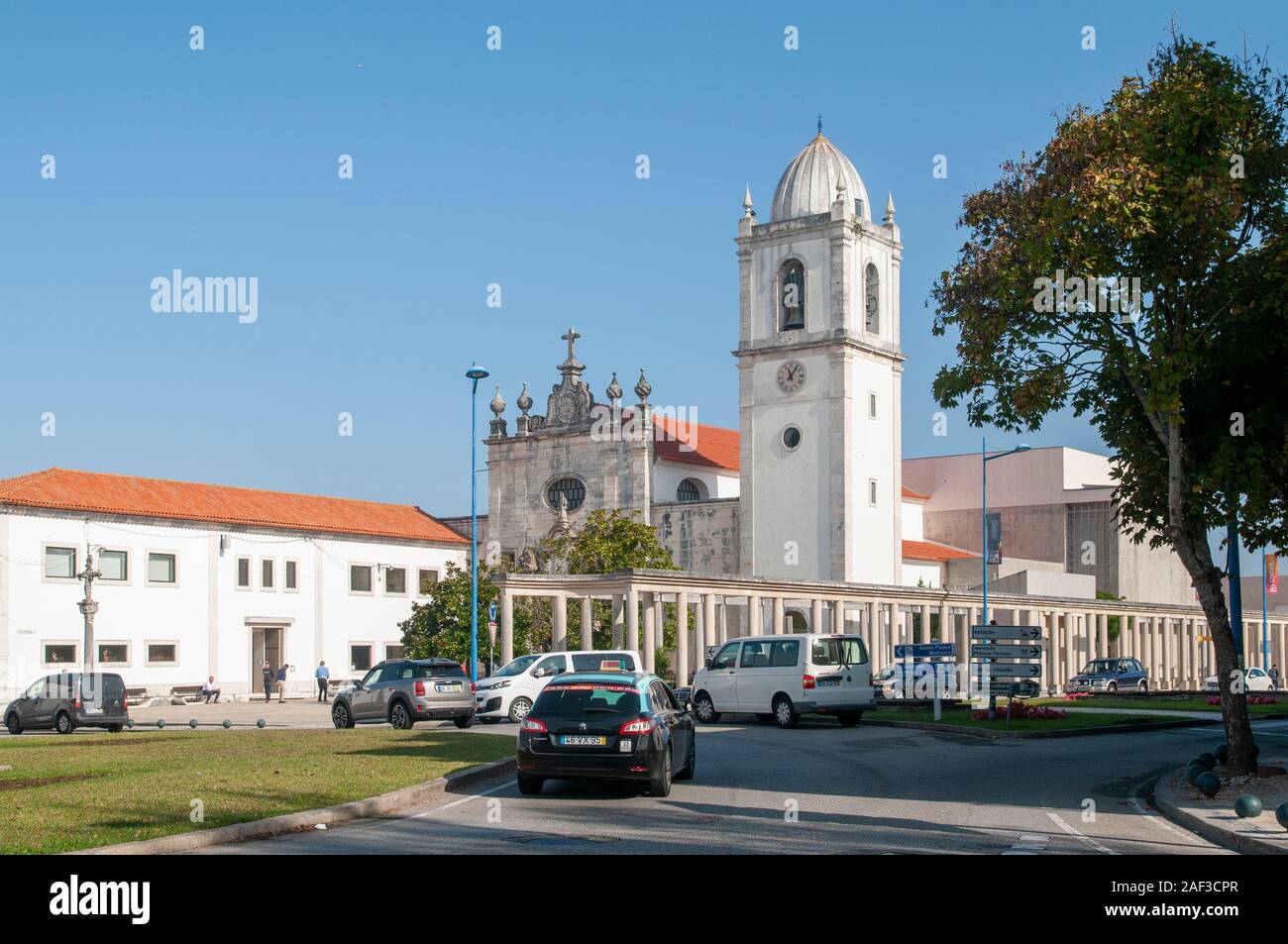 Exterior of the Santo Domingo cathedral Aveiro, Portugal Stock Photo