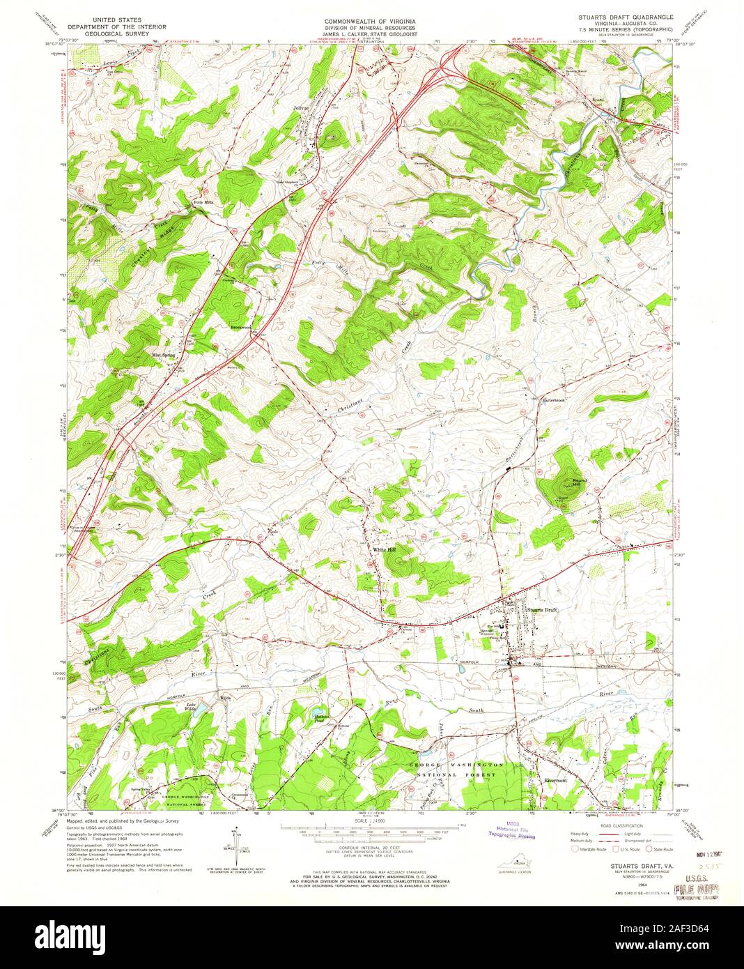 VA Stuarts Draft 186863 1964 24000 Stock Photo Alamy