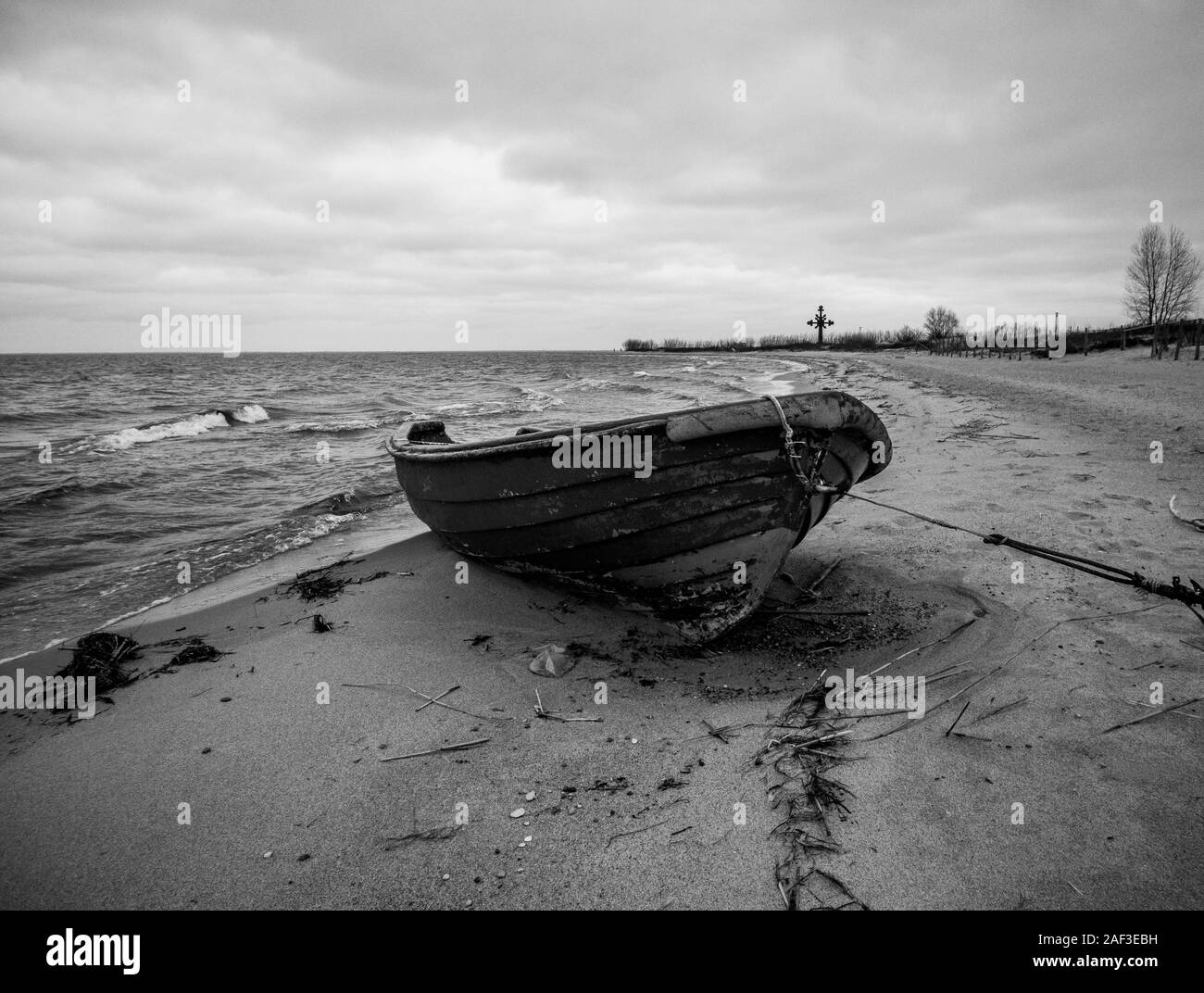 a small boat Stock Photo