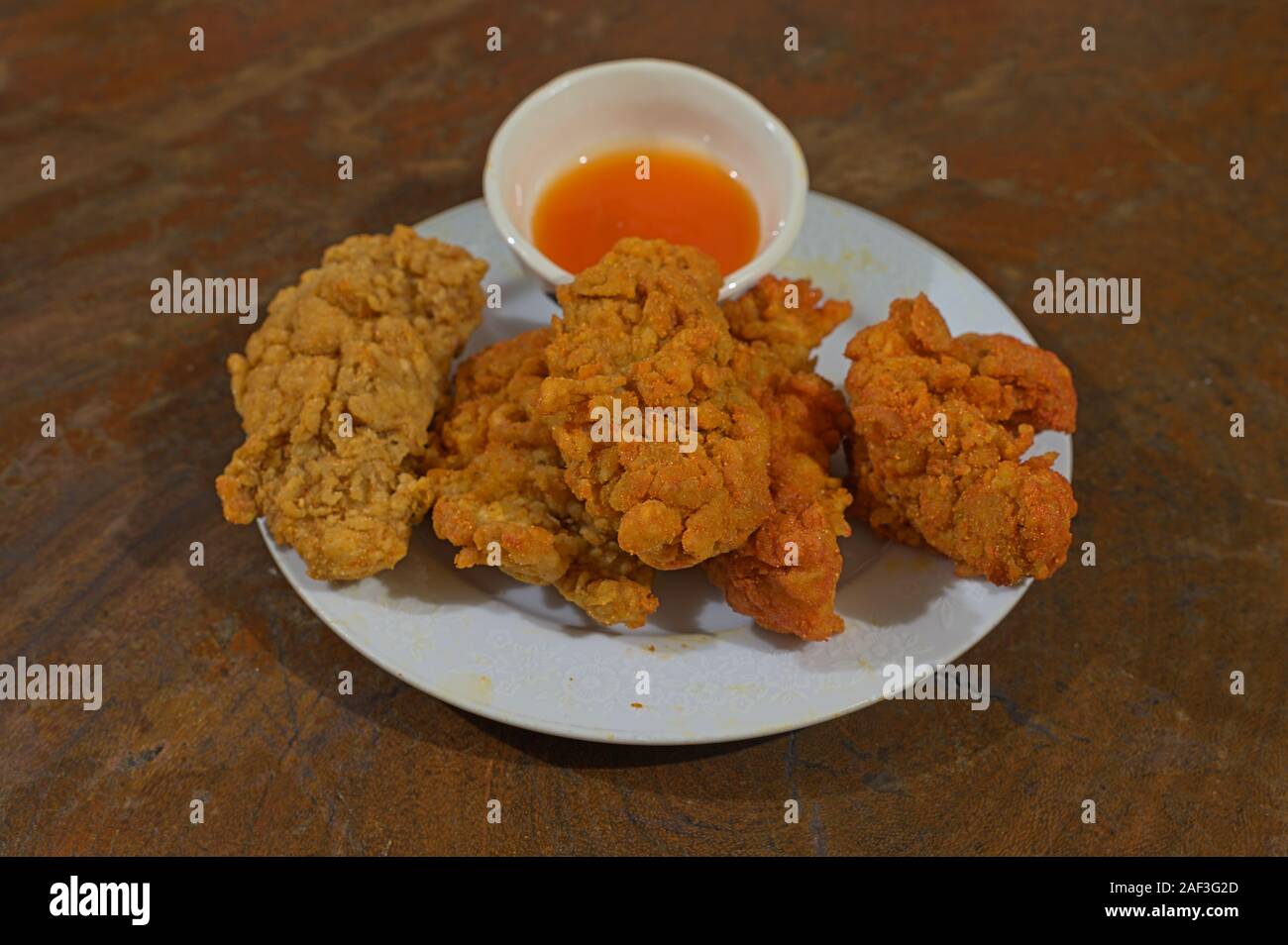 fried chicken meal junk food and unhealthy food Stock Photo Alamy
