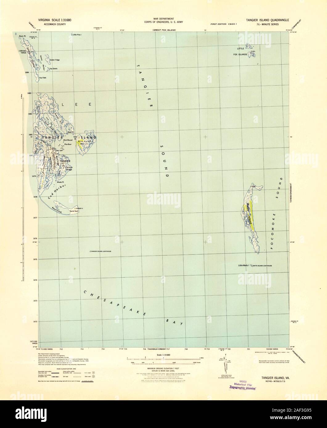 Tangier island map hires stock photography and images Alamy