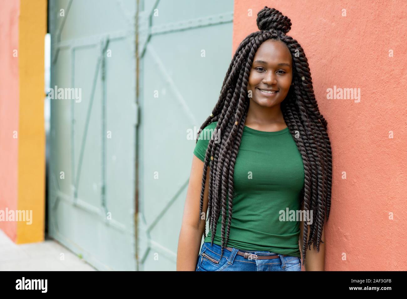 Beautiful African American Young Adult Woman With Amazing