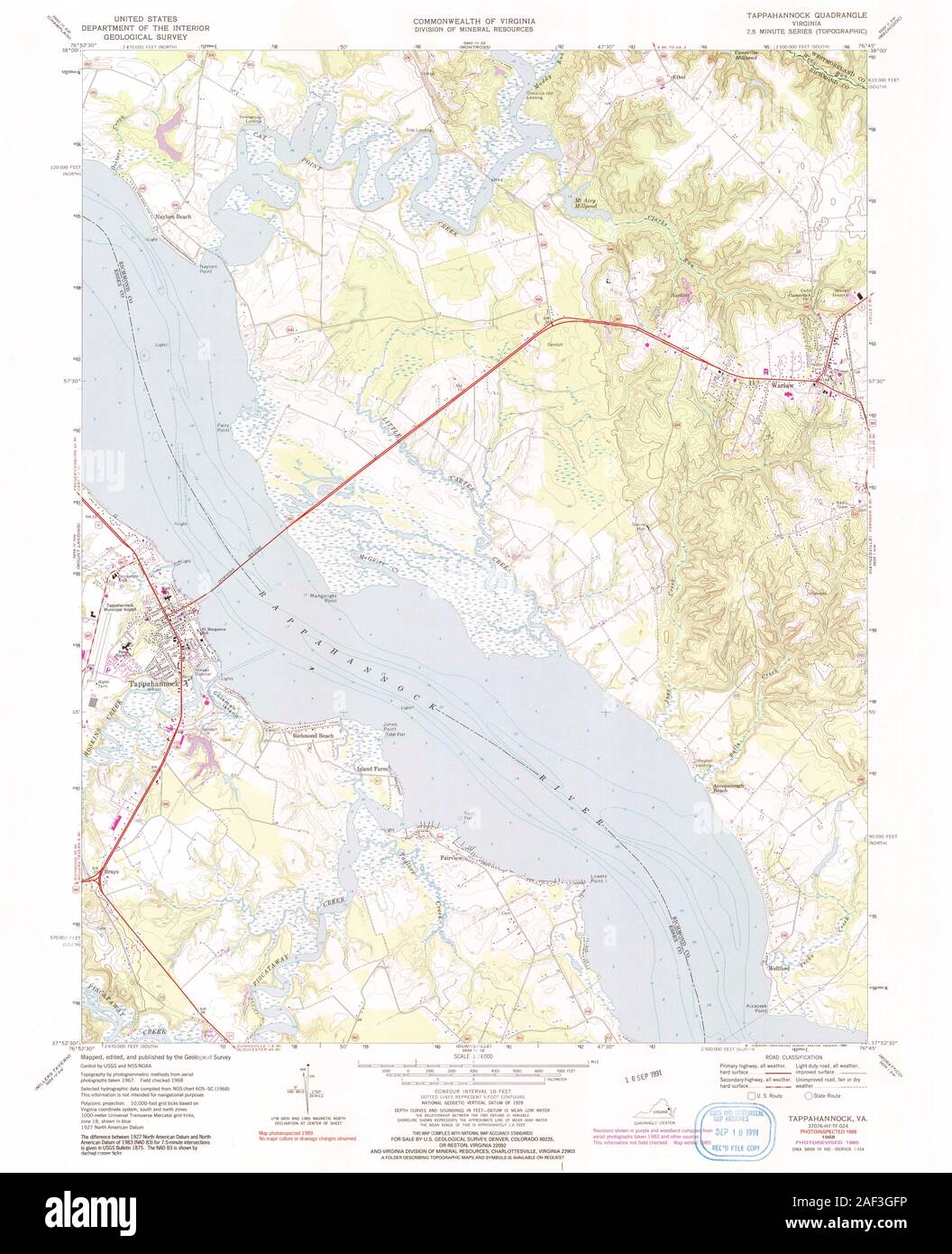 Tappahannock map hires stock photography and images Alamy