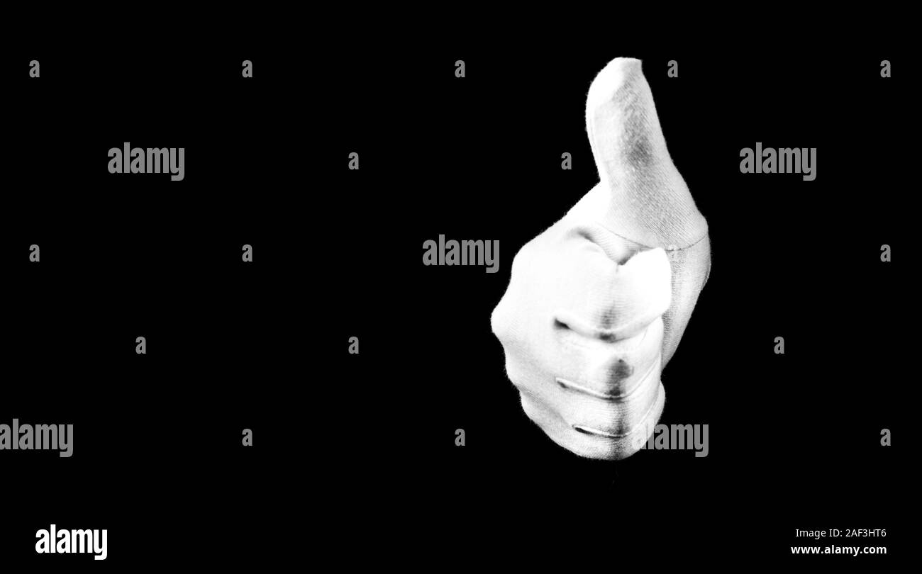who wears white gloves