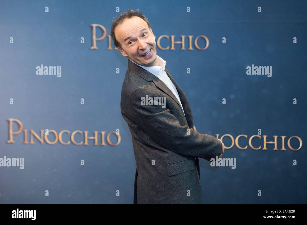 Roberto Benigni Photocall of the Italian film "Pinocchio" in Rome at The Space Cinema Moderno