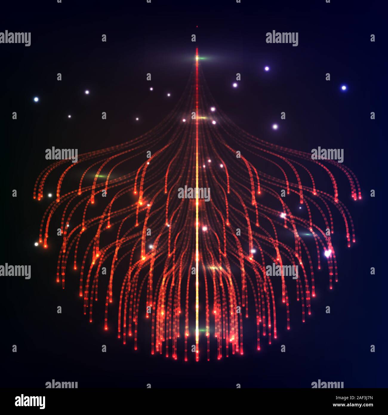 Big data visualization. Futuristic infographic. Information aesthetic ...