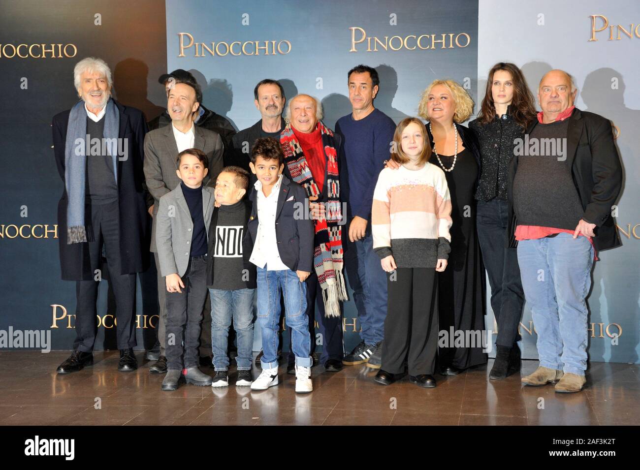 Roma Italy 12th Dec 2019 Roma Photocall Del Film Pinocchio Pictured Cast Credit Independent Photo Agency Alamy Live News Stock Photo Alamy