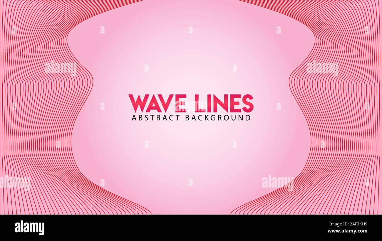 Abstract Wave Line Background Design Vector, Spectrum Frame Concept ...