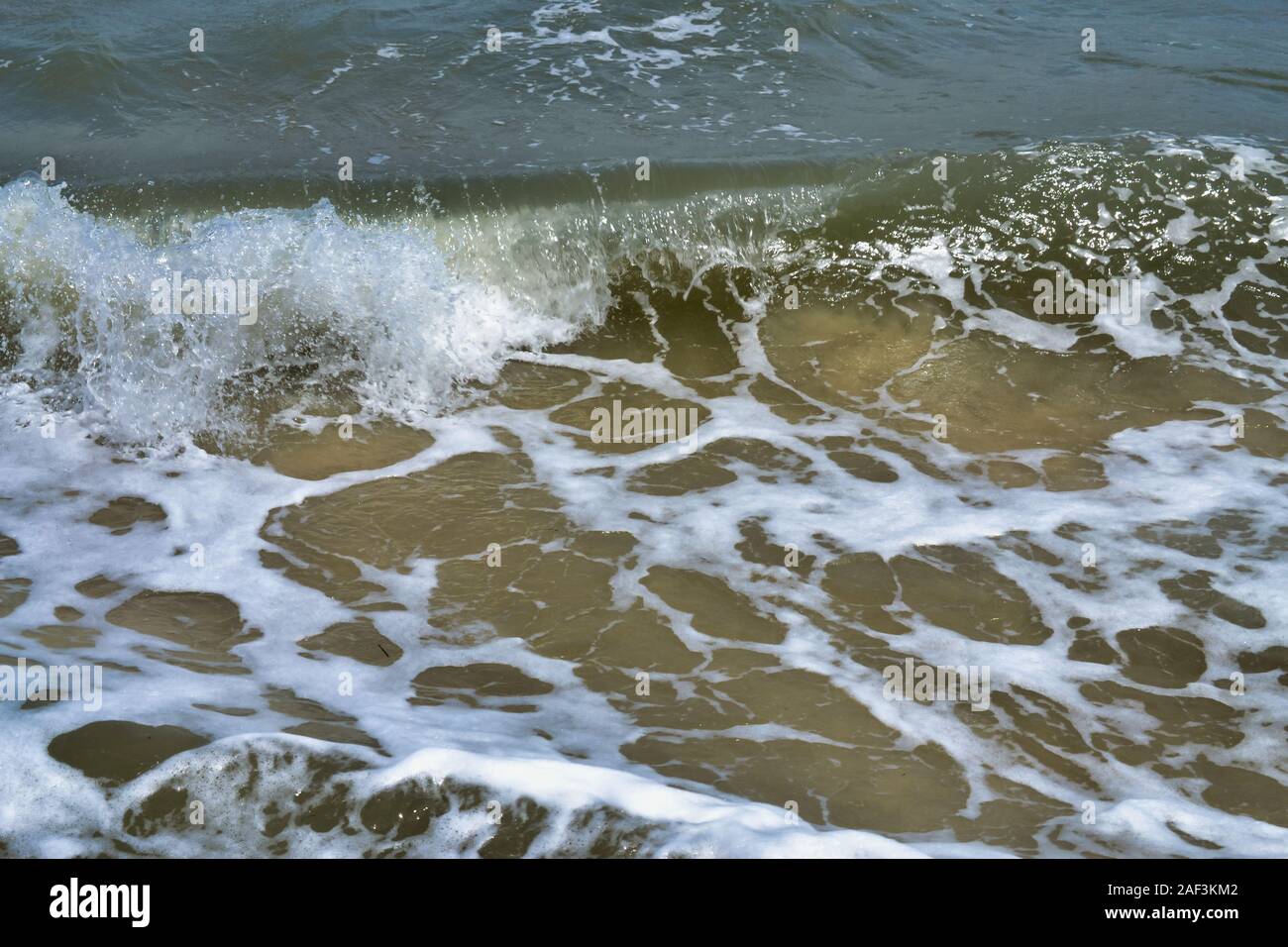 King Tide Combined With High Wind Gusts Batter The Coast January 2019 Bongaree Queensland Australia Stock Photo Alamy