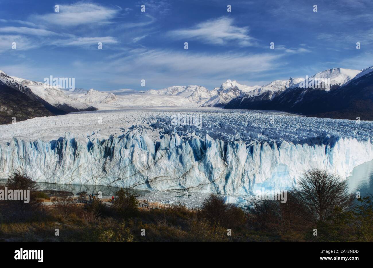 Perito Moreno Glacier El Calafate Patagonia Argentina in winter Stock Photo