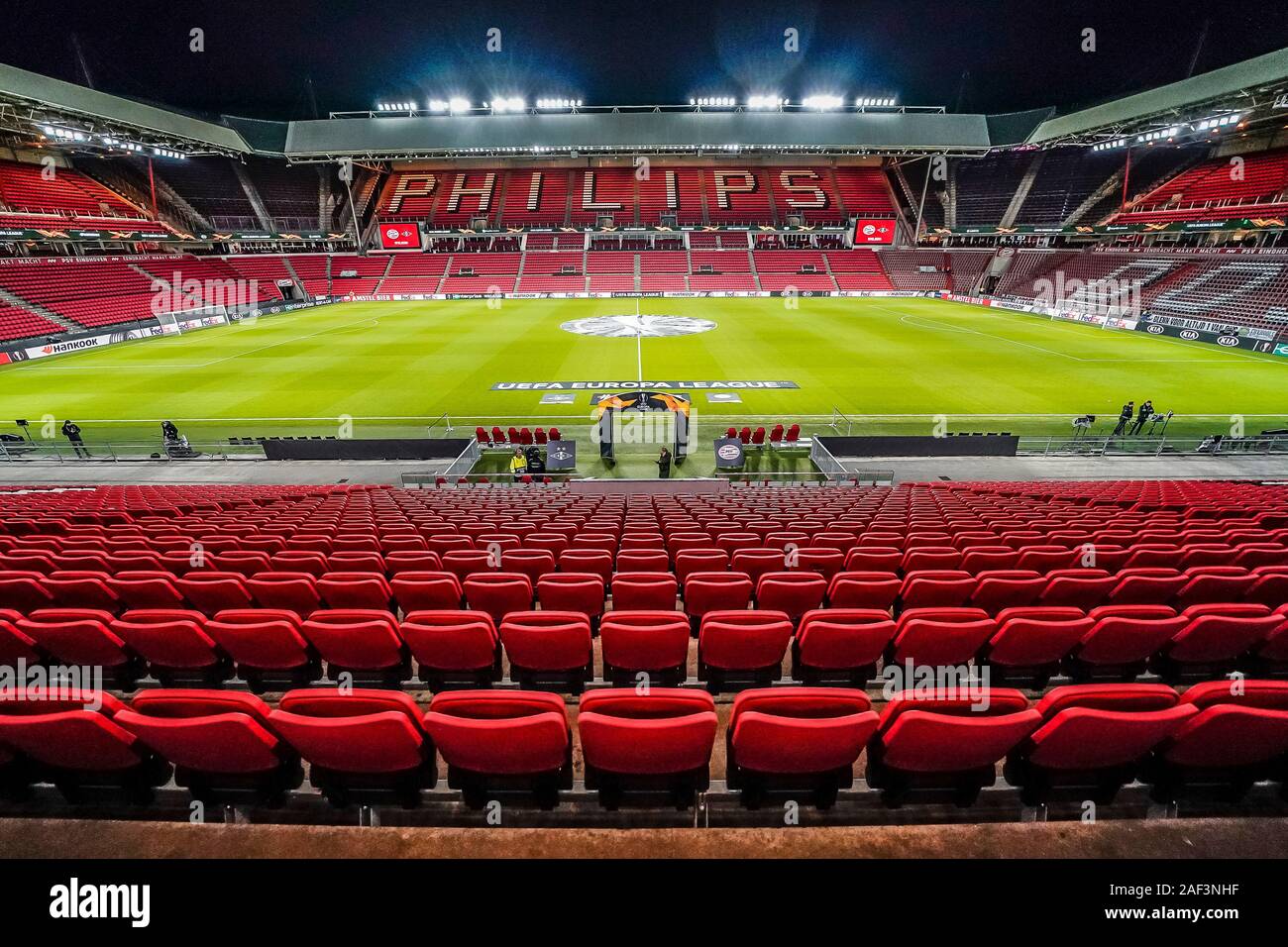 EINDHOVEN, PSV - Rosenborg BK, 12-12-2019, football, season 2019-2020, Europa League Group Stage, Philips Stadium, overview of the stadium Stock Photo