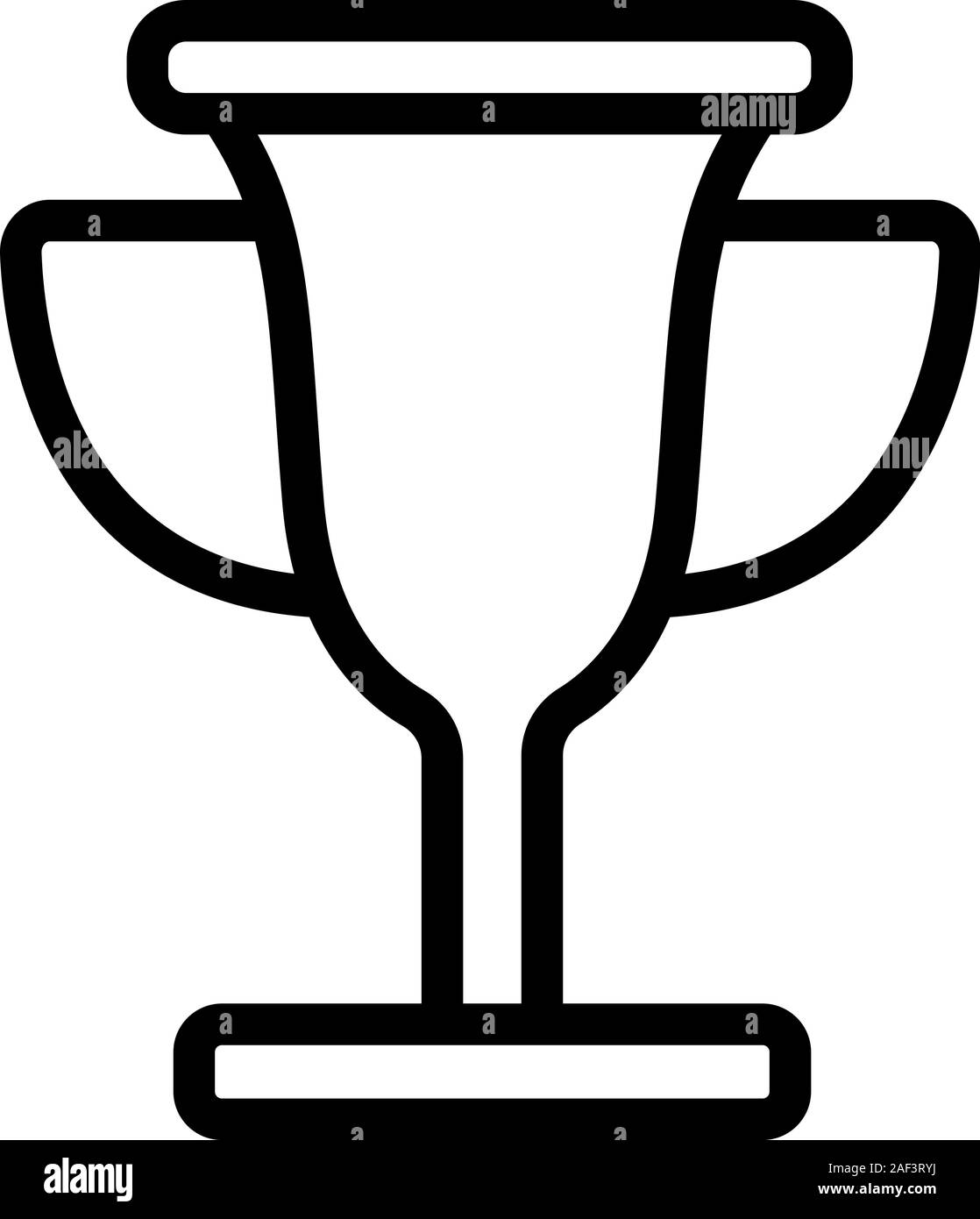 Sports Cup icon vector. Isolated contour symbol illustration Stock