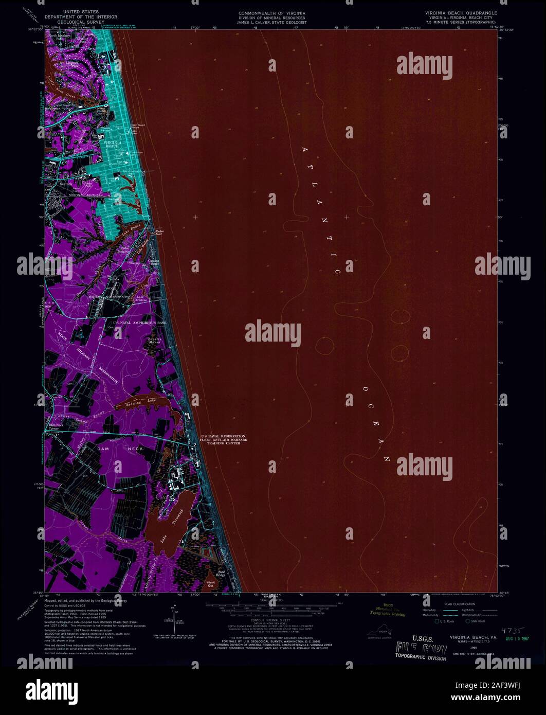 Virginia beach va map hires stock photography and images Alamy