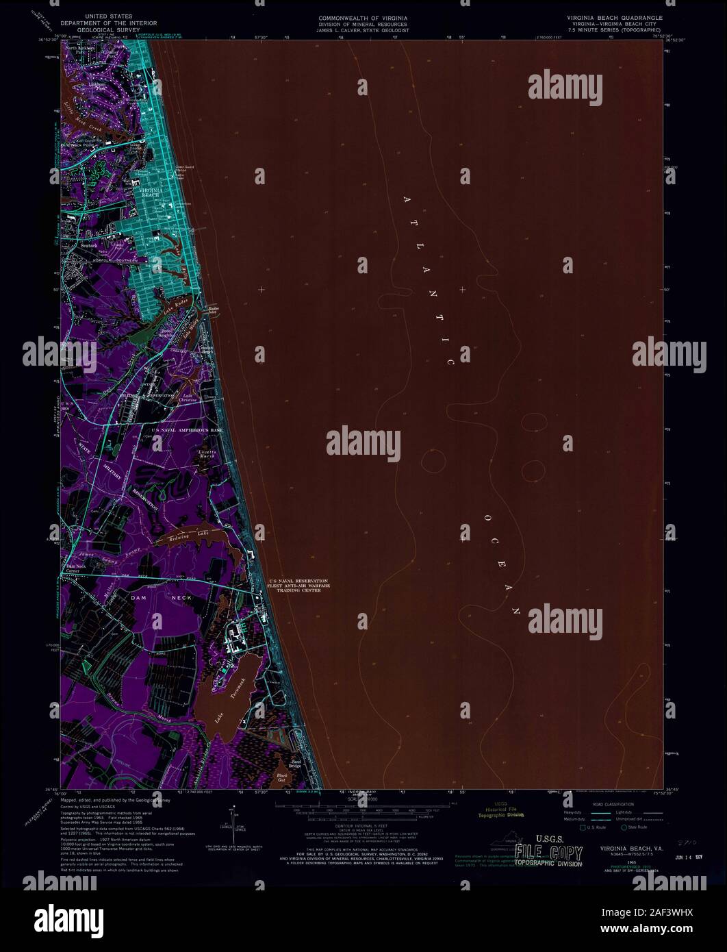 Virginia beach va map hi-res stock photography and images - Alamy