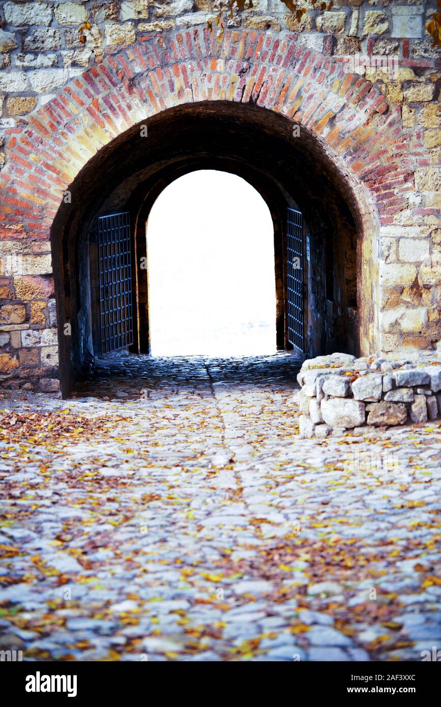 Old entrance to fortress Kalemegdan in Belgrade Serbia Stock Photo