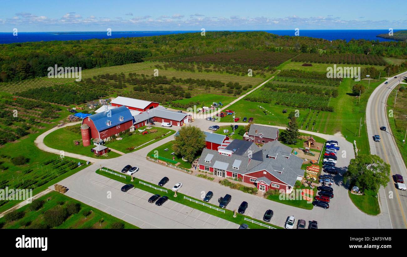 Aerial View Of Lautenbach S Orchard Country Winery Market