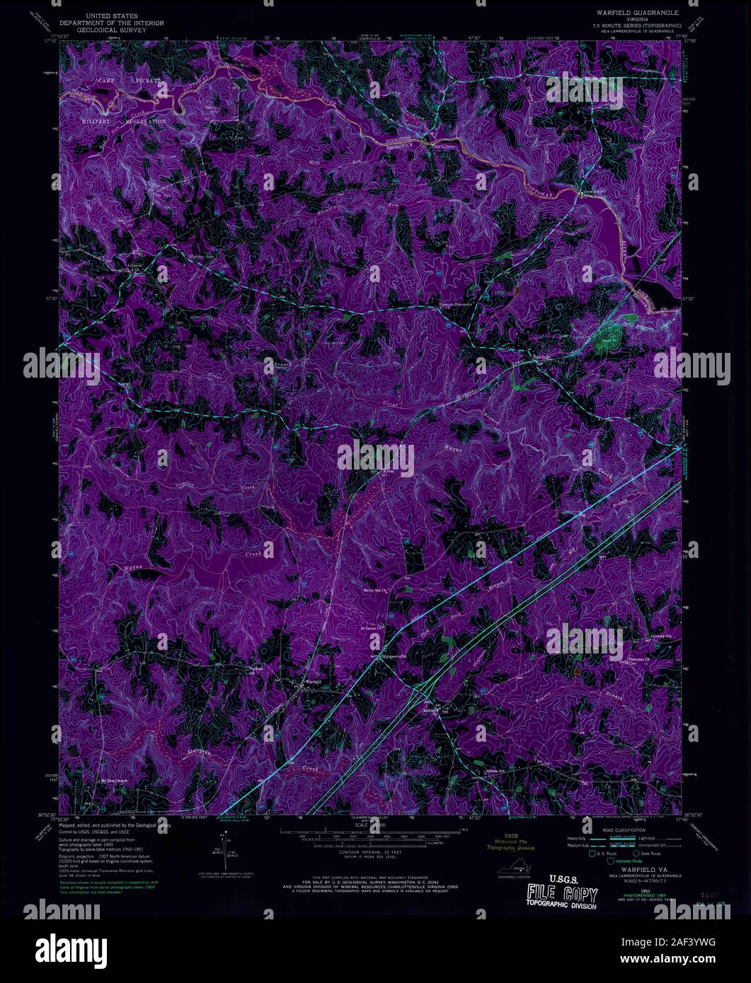 VA Warfield 187117 1951 24000 Inverted Stock Photo Alamy