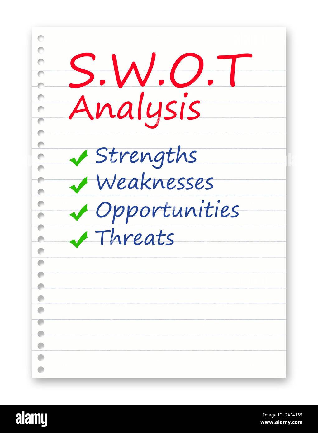 SWOT Analysis Stock Photo