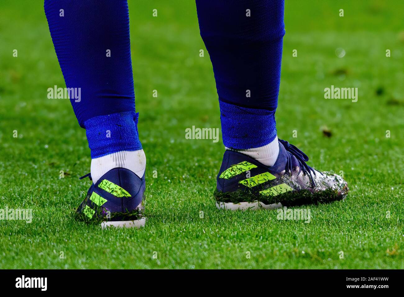 BARCELONA - DEC 7: Leo Messi's Adidas boots at the La Liga match between FC  Barcelona and RCD Mallorca at the Camp Nou Stadium on December 7, 2019 in  Stock Photo - Alamy