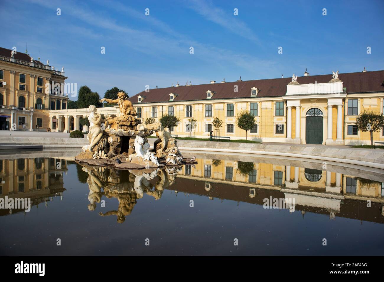 VIENNA, AUSTRIA 23 August, 2019 Schonbrunn Palace, baroque summer residence of Habsburg