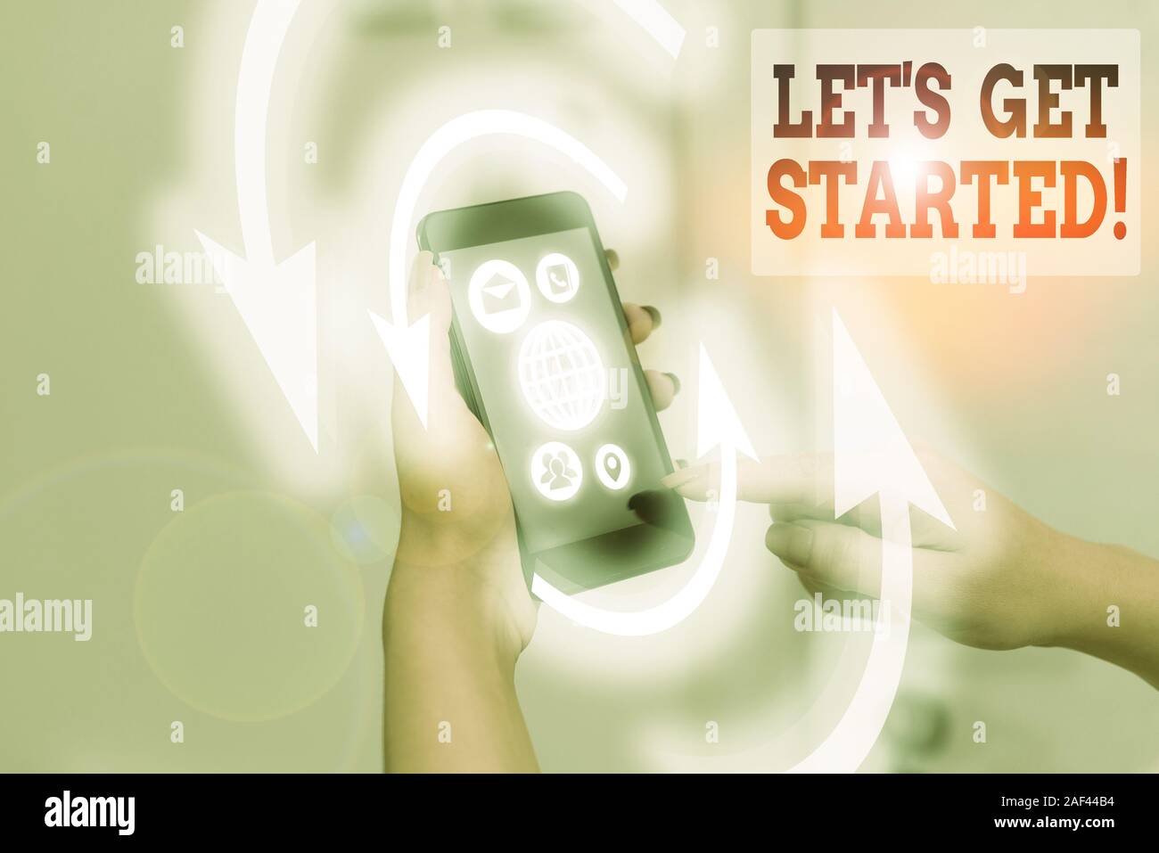 Word writing text Let S Get Started. Business photo showcasing ...