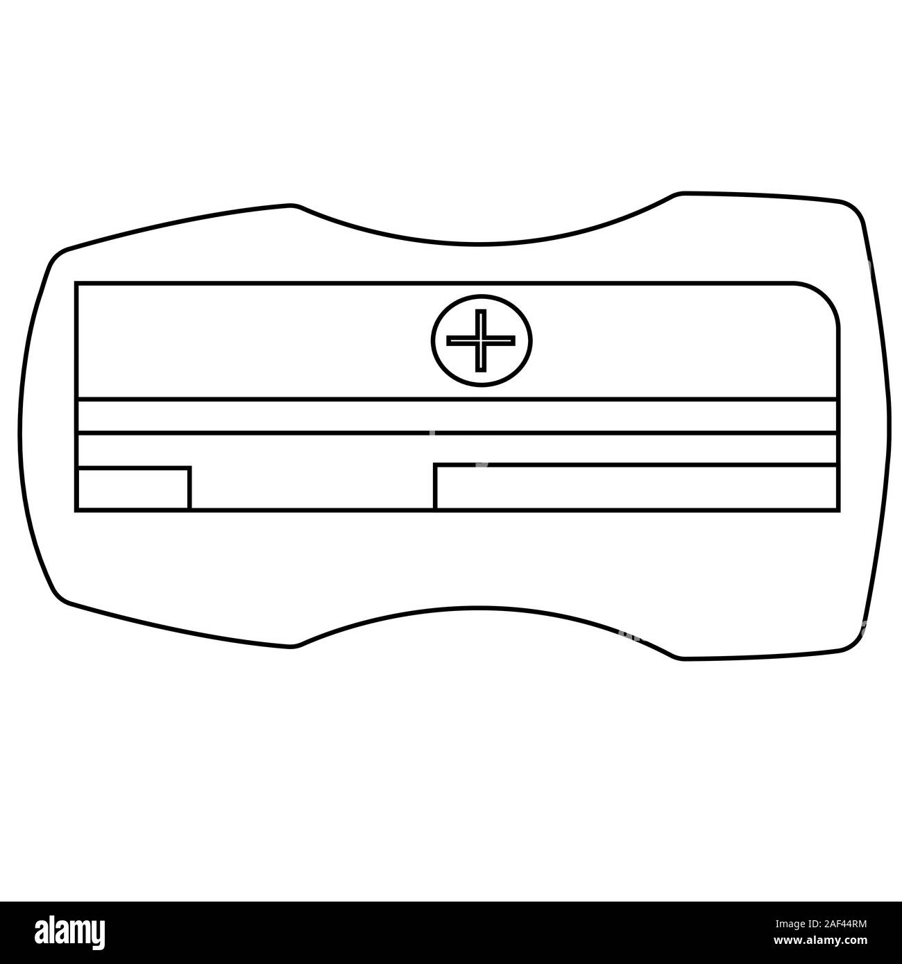 sharpener pencil icon. Isolated outline stock vector illustration Stock ...